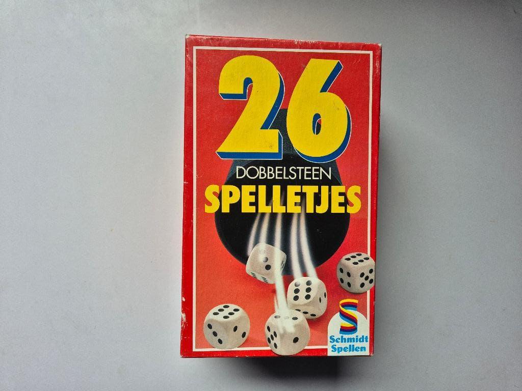 26 dobbelsteen spelletjes (woordmix), Vijf spelers of meer, Ophalen of Verzenden, Zo goed als nieuw, Schmidt spellen