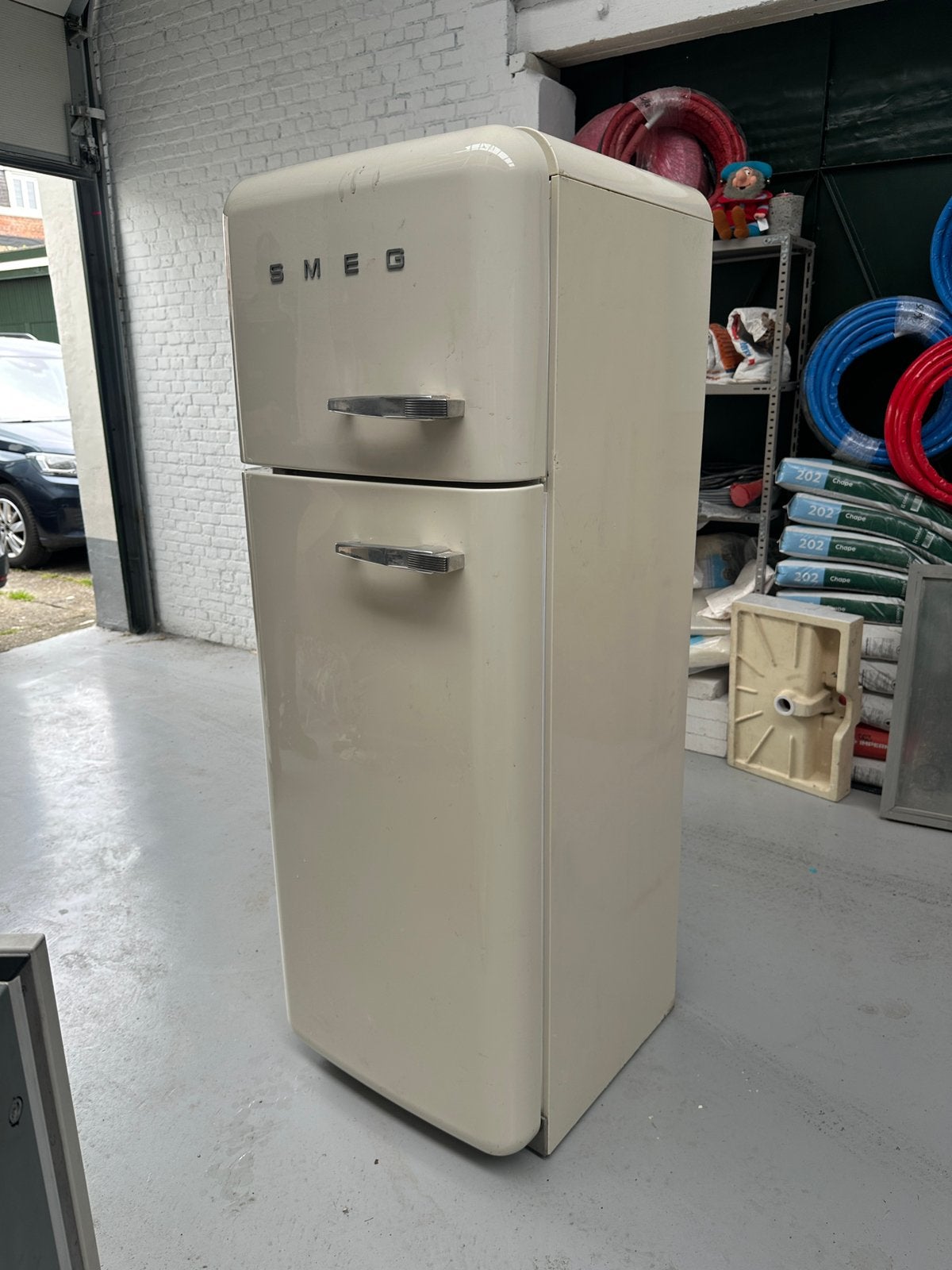 Smeg frigo, Elektronische apparatuur, Koelkasten en IJskasten, Ophalen, Gebruikt, 160 cm of meer, 45 tot 60 cm