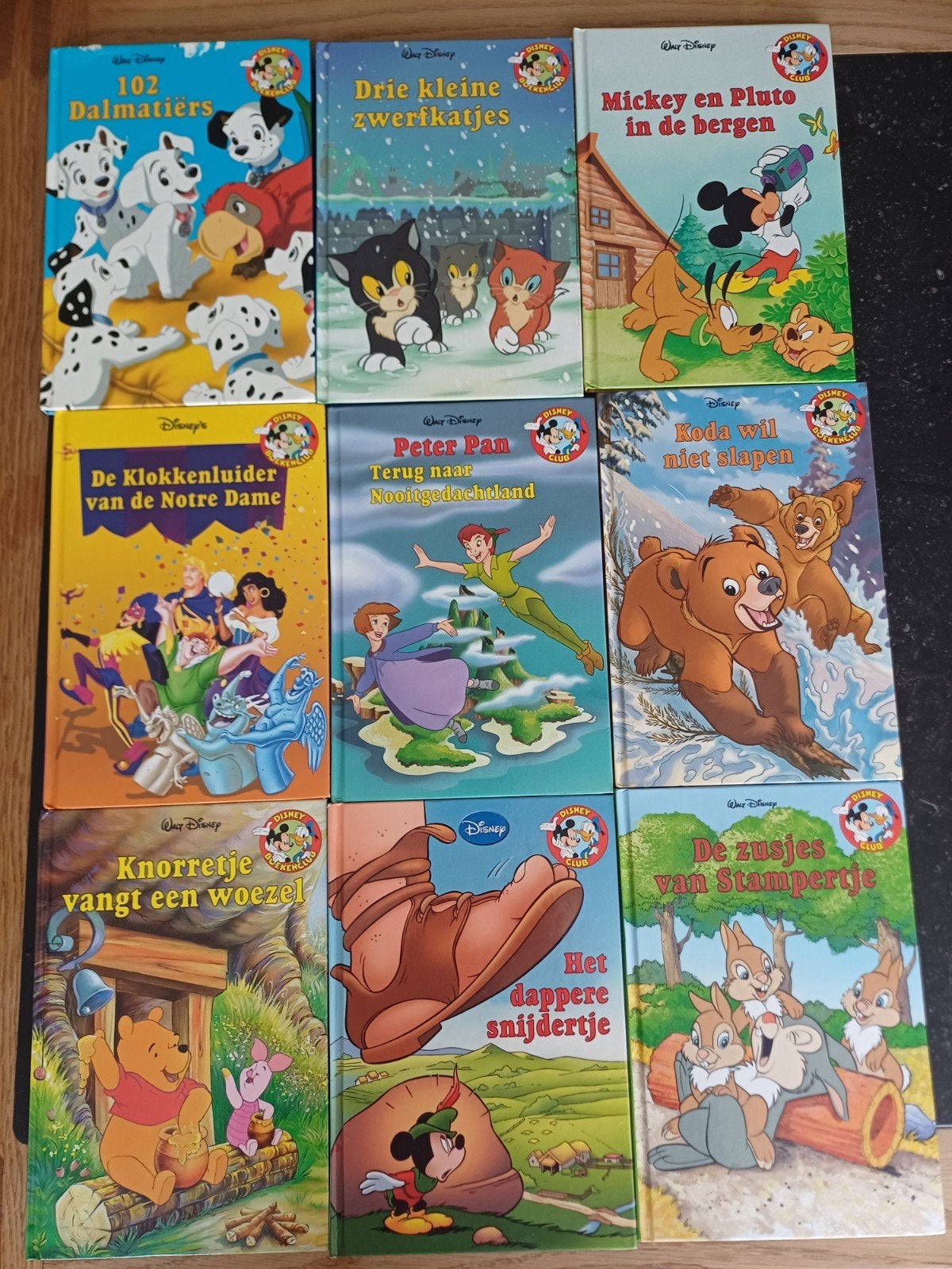 kinderboeken disney, Ophalen