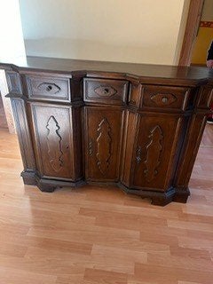 Commode peu profonde bois massif, Enlèvement, Utilisé, Classique