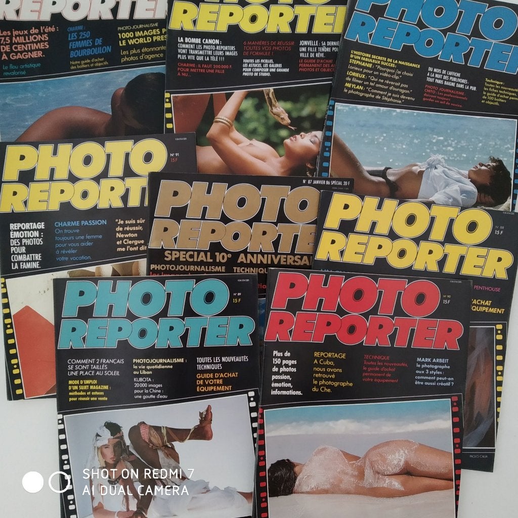 PHOTO-REPORTER 1986 lot de 8., Enlèvement ou Envoi, Utilisé, Sports et Loisirs