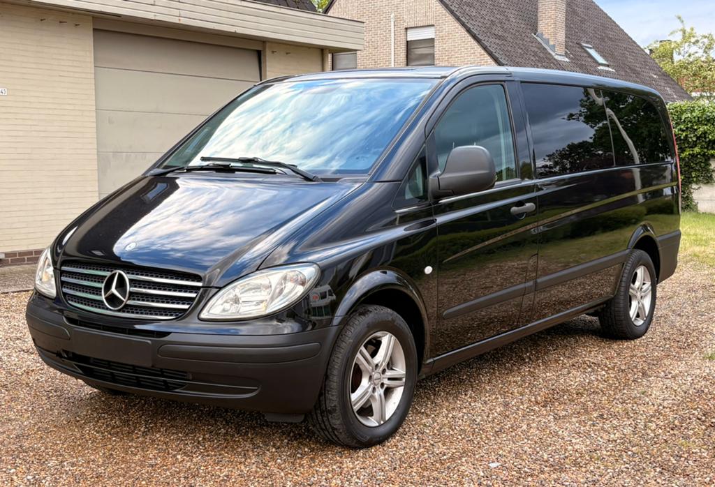 Mercedes vito 115cdi automaat dubbele cabine gekeurd vr verk, Auto's, Automaat, USB, Zwart, Mercedes-Benz