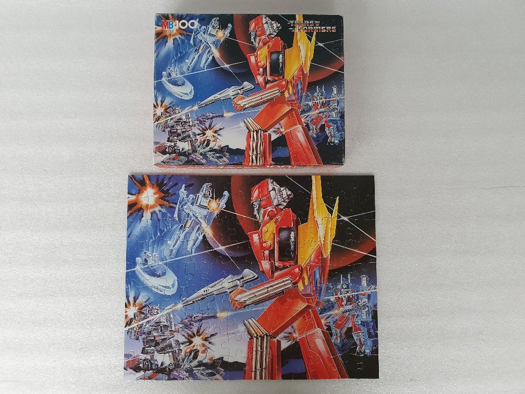 Puzzel Transformers 3423.23 (Hasbro, MB, 1986), Ophalen of Verzenden, Gebruikt