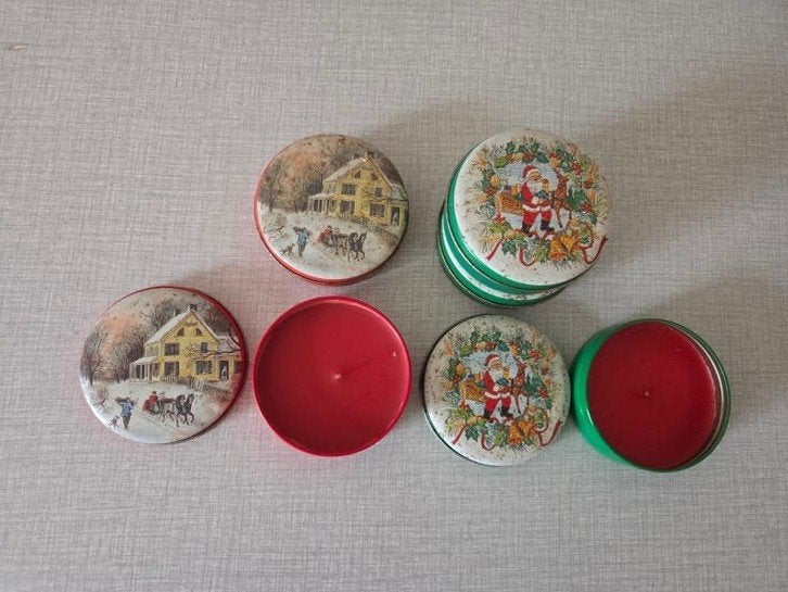Boîte vintage avec bougie parfumée., Enlèvement ou Envoi, Neuf