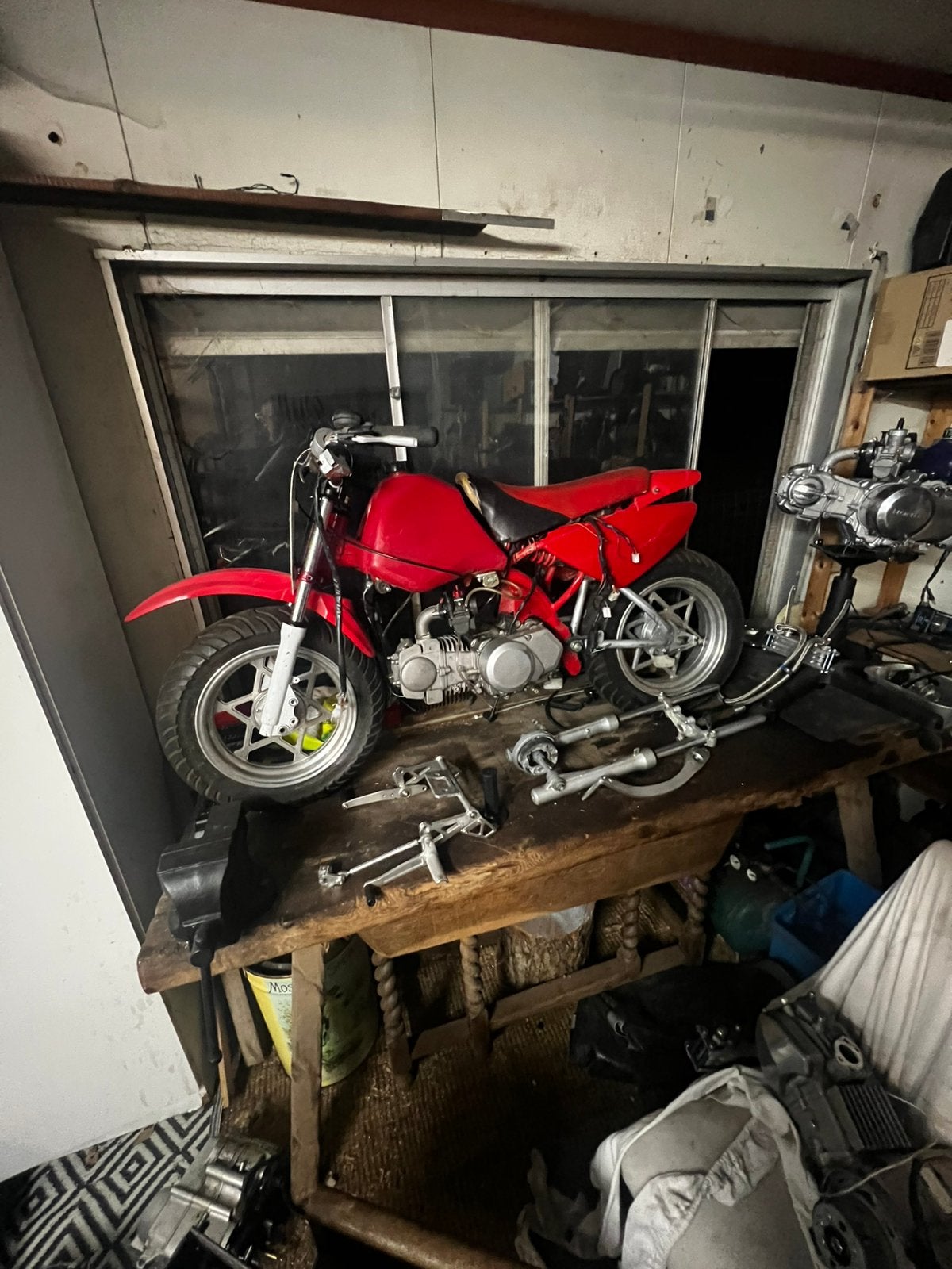 Honda xr 70 tuning project, Ophalen