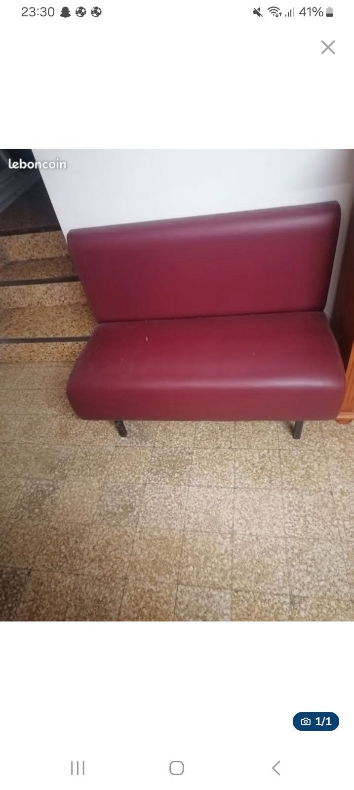 Fauteuîl de bar, Maison & Meubles, Tabourets de bar, 90 cm ou plus, 1 tabouret, Comme neuf, Cuir