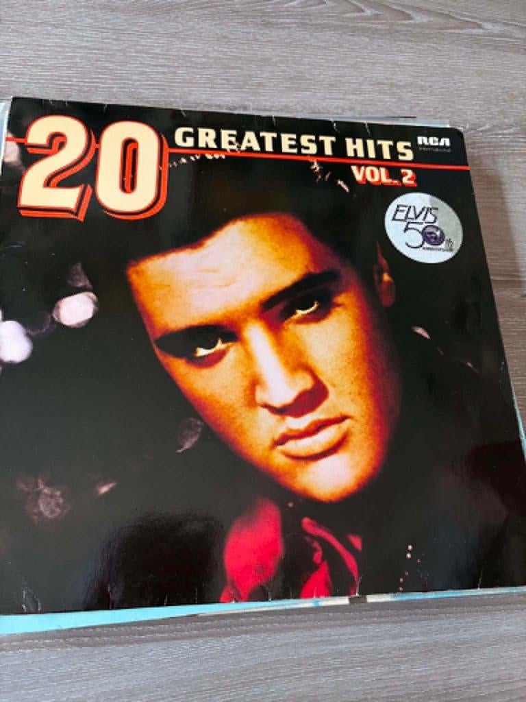 Elvis lp, 20 greatest hits vol. 2, Duitse persing, 5 euro., 12 pouces, Housse de protection extérieure, Enlèvement ou Envoi, Utilisé