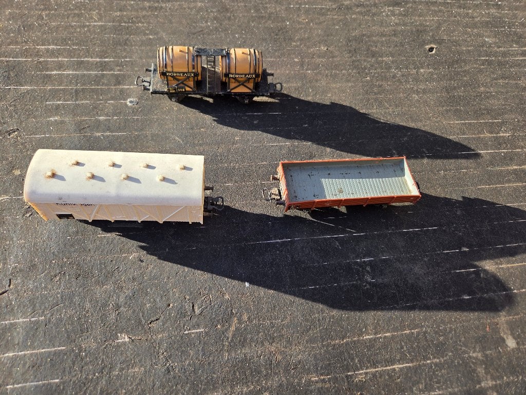 LOT DE 3 WAGONS MÄRKLIN, Enlèvement ou Envoi, Courant alternatif, Rails, Comme neuf