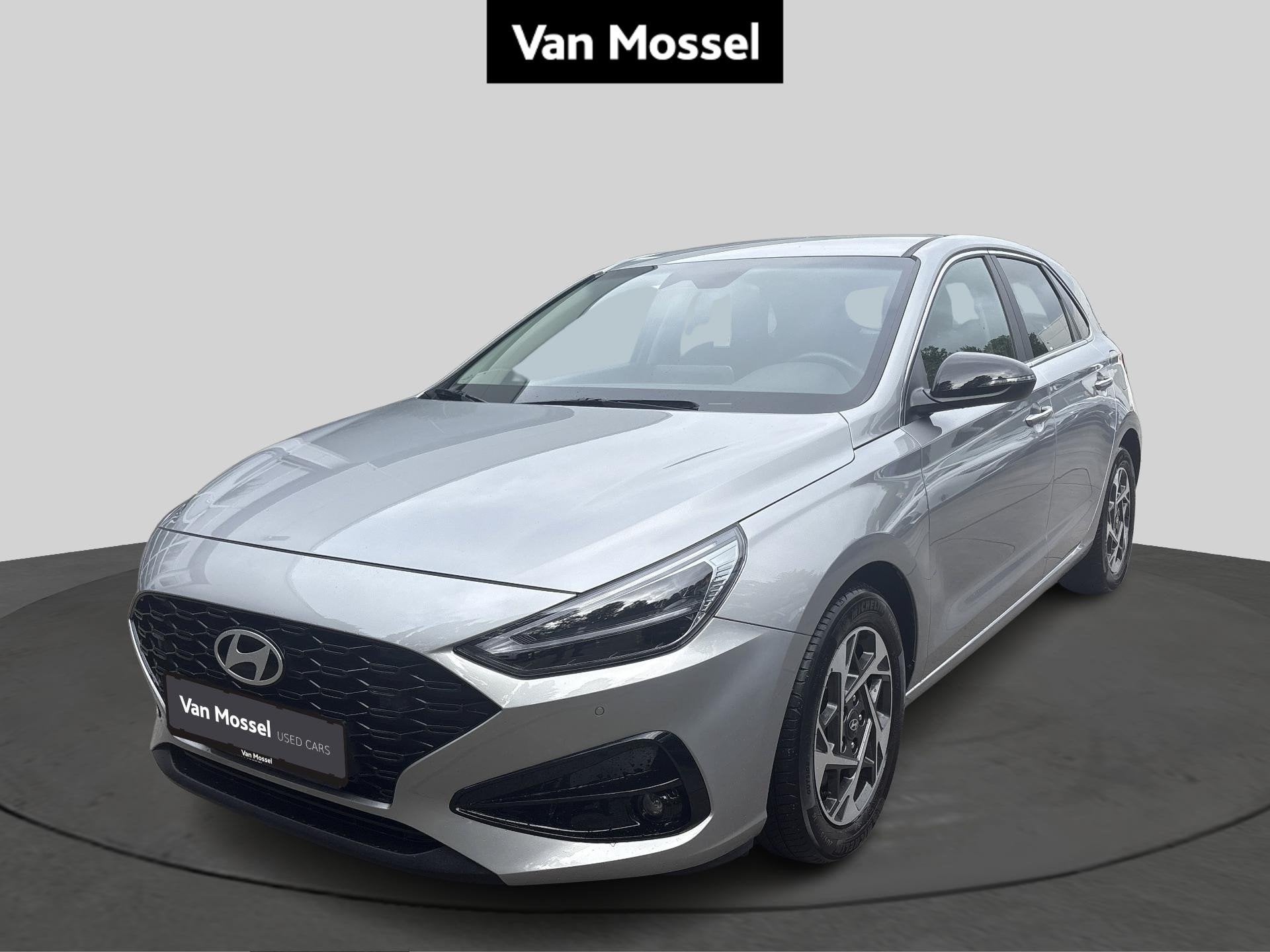 Hyundai i30 N Hyundai i30 TECHNO AUTOMAAT, Auto's, Stof, Gebruikt, Berline, Zilver of Grijs