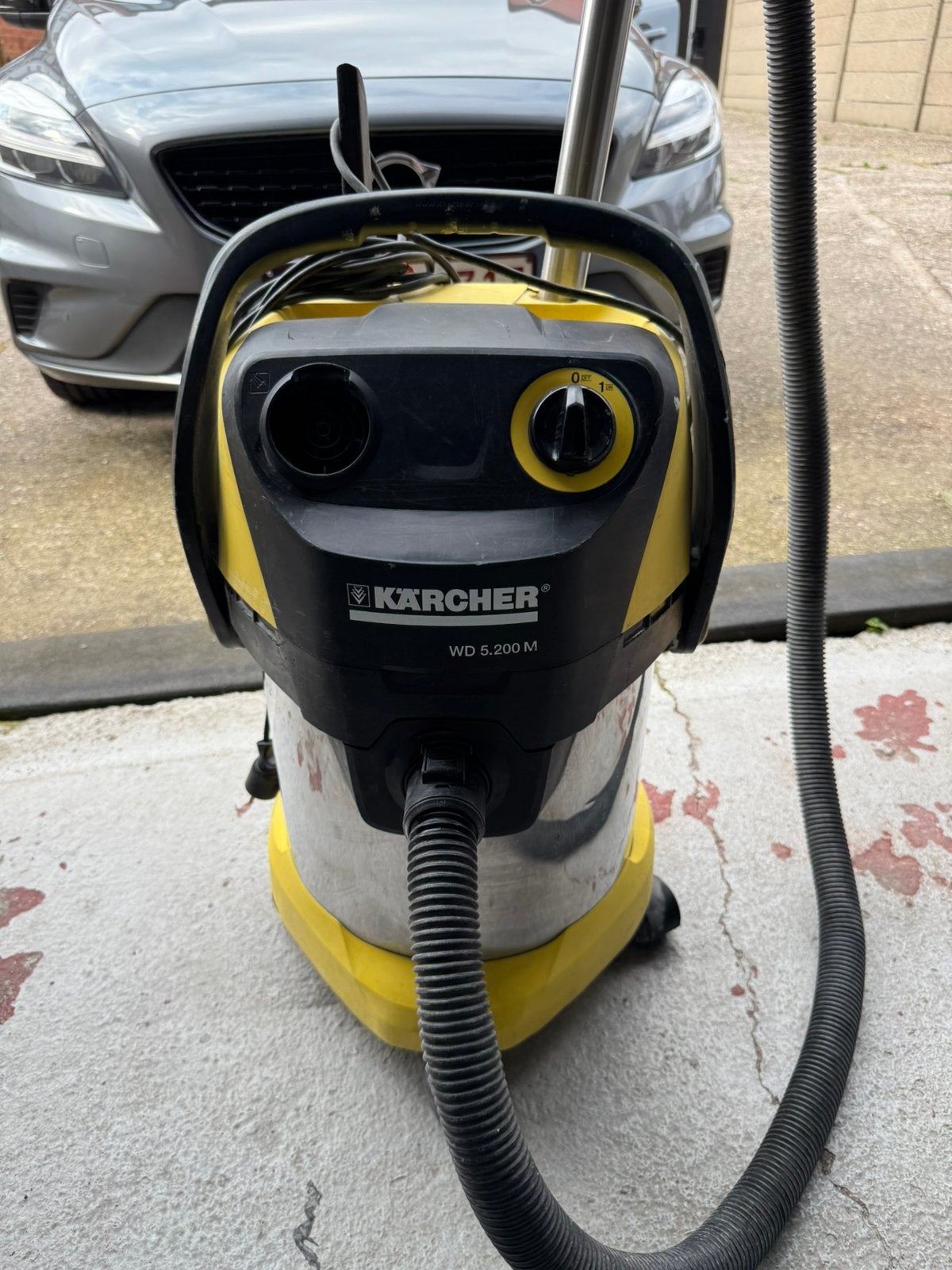 Kärcher WD 5.200 M nat- en droogzuiger – 1400W – RVS ketel, Doe-het-zelf en Bouw, Ophalen, Gebruikt