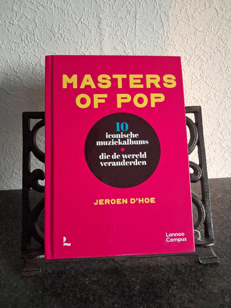 Jeroen D'Hoe, 'Masters of Pop: iconische albums', ALS NIEUW!, Boeken, Muziek, Ophalen, Zo goed als nieuw, Overige onderwerpen