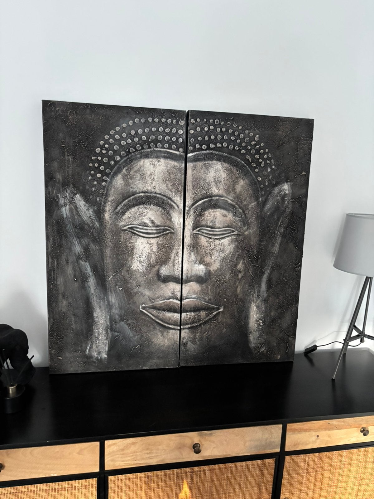 Grand Tableau Bouddha maisons du monde, Maison & Meubles, Accessoires pour la Maison | Statues de Bouddha, Enlèvement, Comme neuf