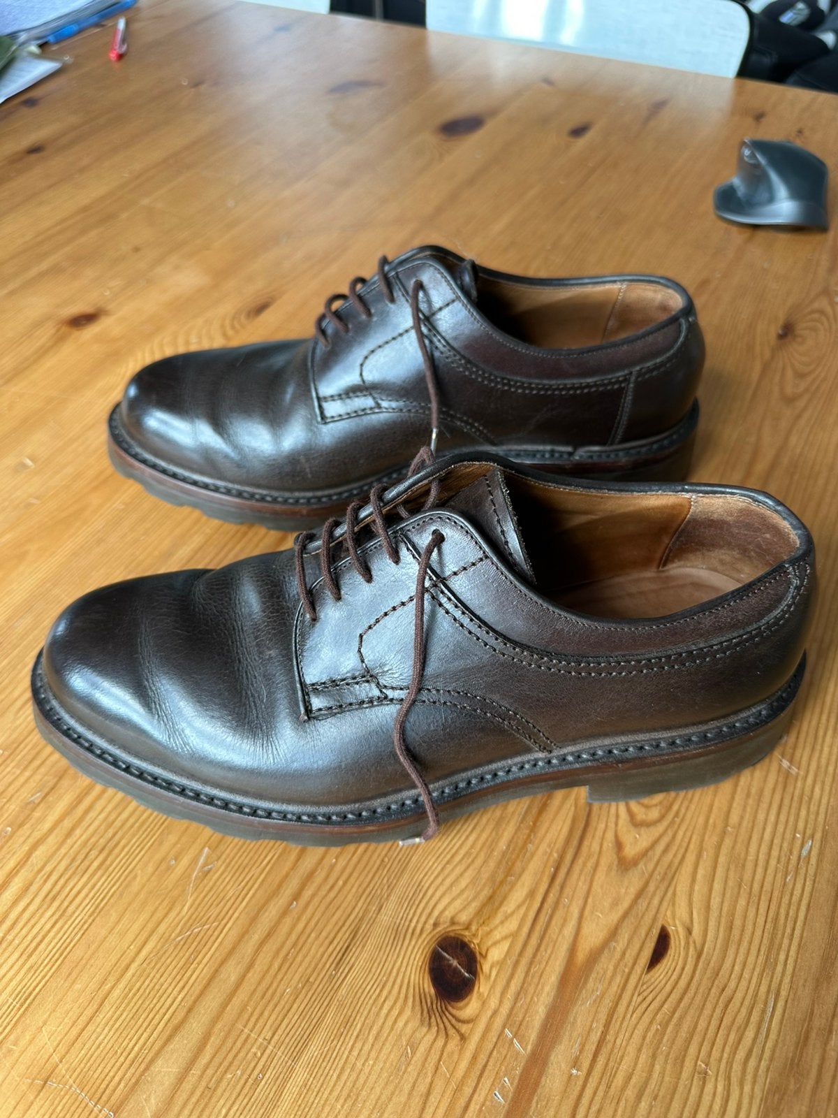 Ambiorix herenschoenen nieuwstaat 42,5, Enlèvement ou Envoi, Chaussures à lacets, Comme neuf, Brun