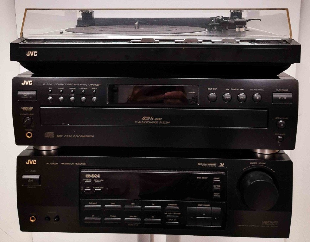 JVC top installatie. alles ook apart te kook mogelijk, Audio, Tv en Foto, Stereoketens, JVC, Zo goed als nieuw, Tuner of Radio