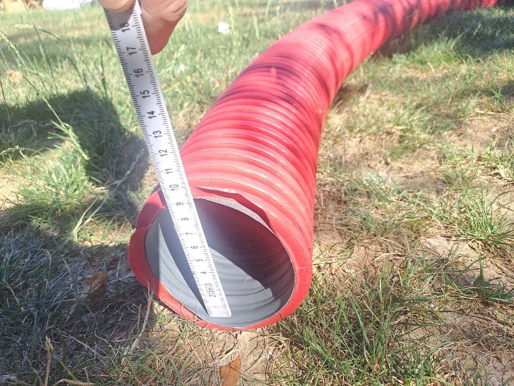 Gaine de protection de câble - PVC - rouge - 90mm, Neuf, PVC, Enlèvement, Autres types