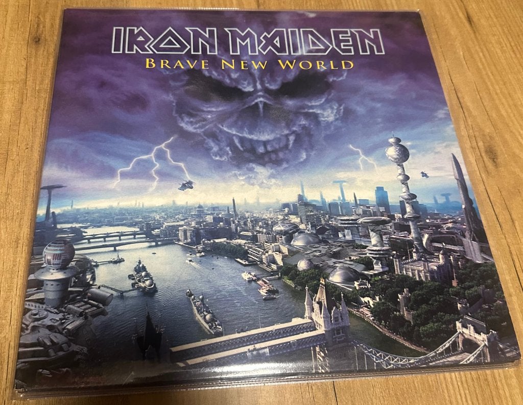 Iron Maiden Brave New World dubbele picture disc., Cd's en Dvd's, Heavy metal, Verzenden, Zo goed als nieuw, Picture disc