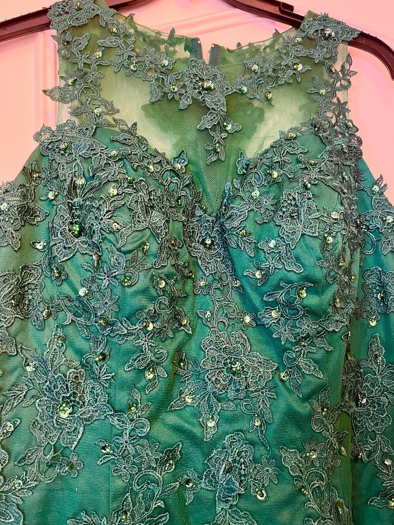 Robe de cérémonie neuve, Enlèvement, Neuf, Taille 46/48 (XL) ou plus grande, Vert