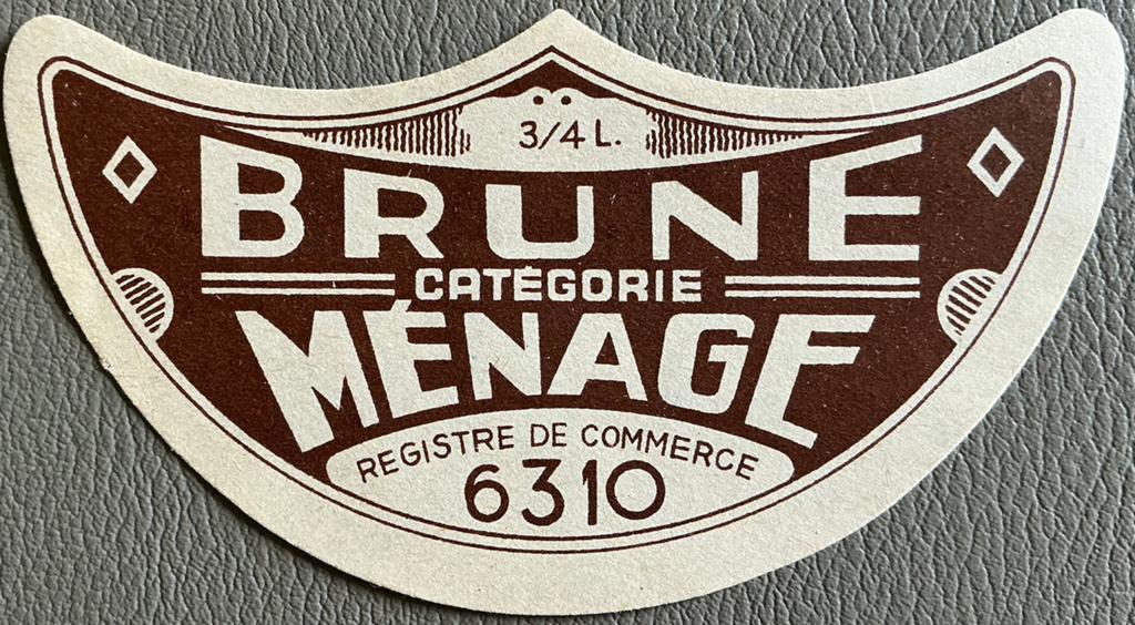 Brune/ménage/étiquette de bière, Enlèvement ou Envoi, Comme neuf, Autres types, Autres marques