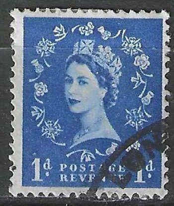 Grande-Bretagne 1952/1954 - Yvert 263 - Elisabeth II (ST), Timbres & Monnaies, Envoi, Affranchi