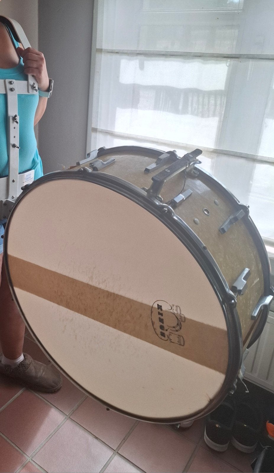 24 inch basdrum als extra voor uw drumstel of met harnas, Muziek en Instrumenten, Instrumenten | Toebehoren, Ophalen, Gebruikt