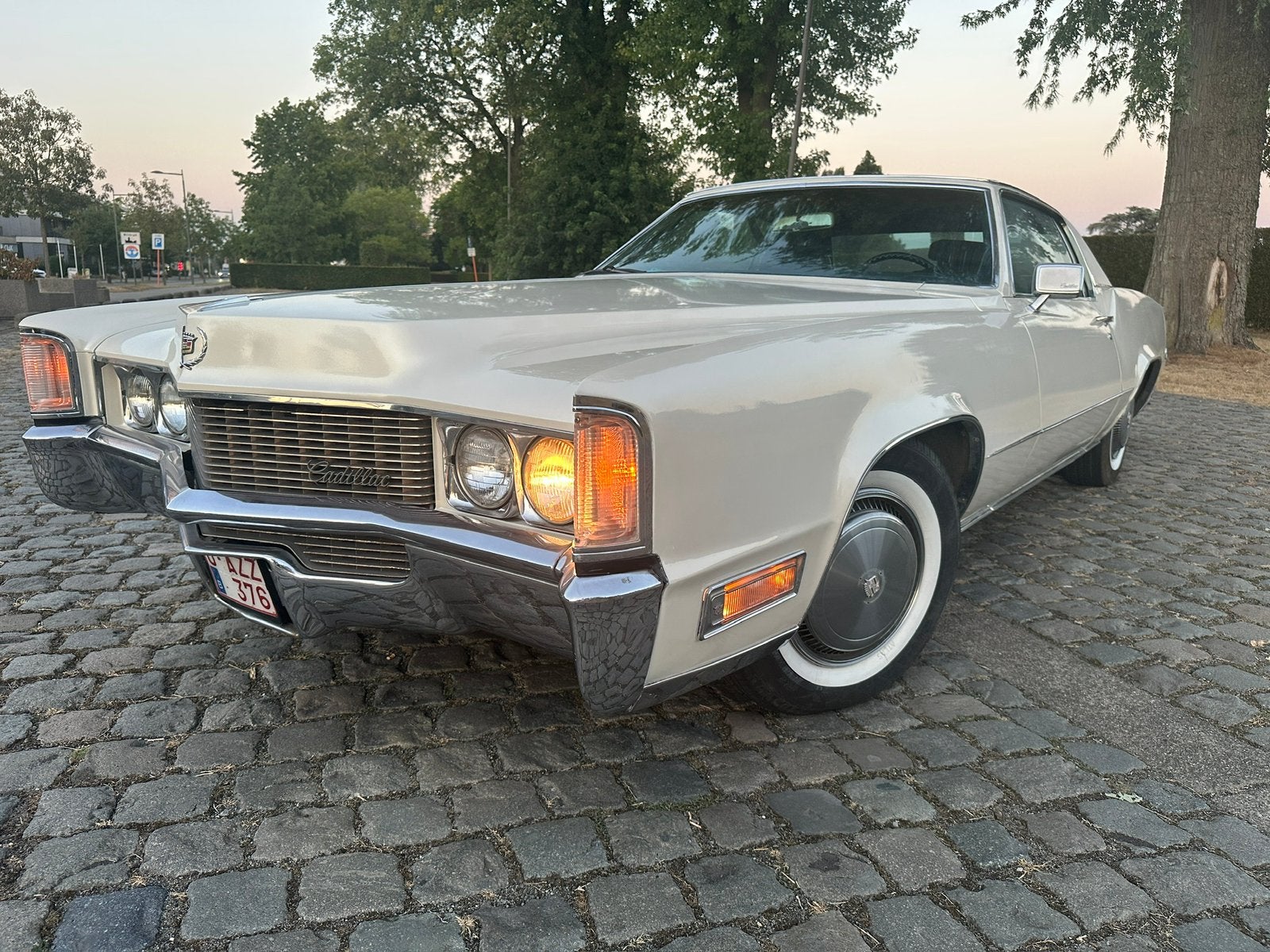 Cadillac Eldorado 1969, Auto's, 8 cilinders, 7700 cc, Leder en Stof, Wit