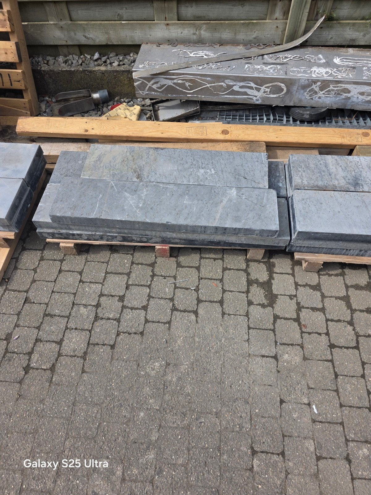 arduin /blauwe steen, Ophalen, Gebruikt, Beton, Terrastegels