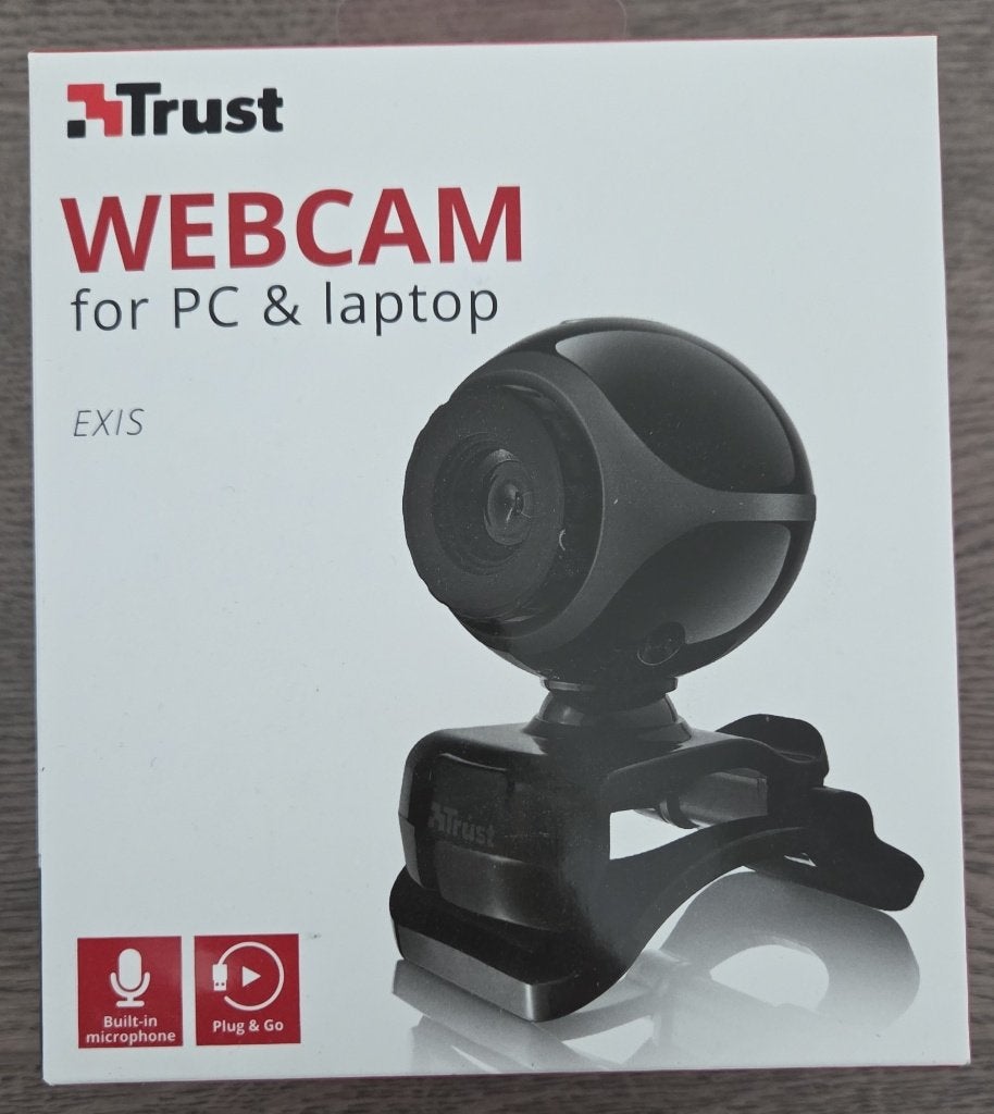Trust Webcam EXIS, Informatique & Logiciels, Webcams, Comme neuf, Clip moniteur, Trust, Filaire