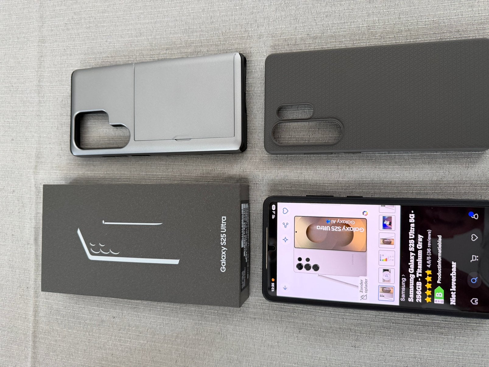 Étuis Samsung S25 Ultra 256 Go +, Autres modèles, 10 mégapixels ou plus, Comme neuf, Enlèvement