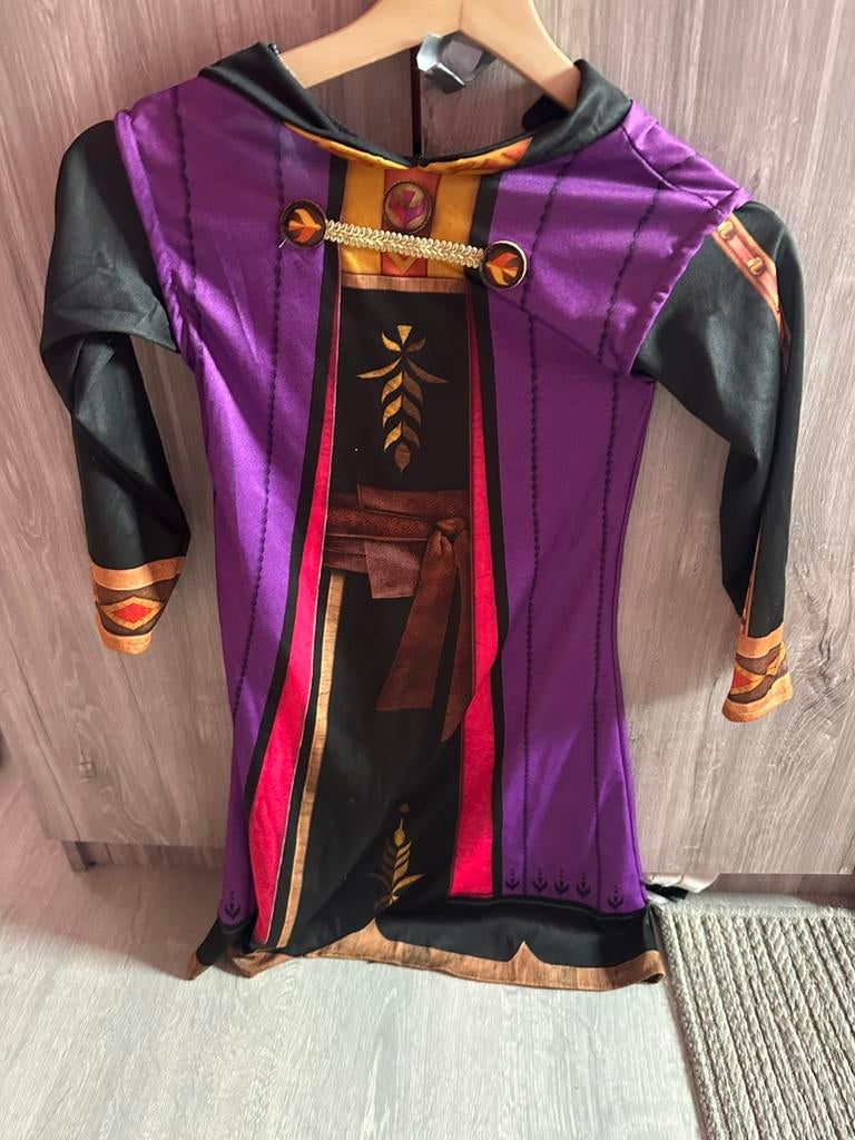 Frozen 2 kleedje Anna - 5/6 jaar, Ophalen of Verzenden, Zo goed als nieuw