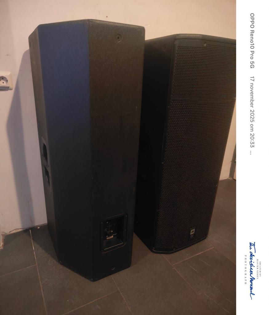Jbl prx 425, Ophalen, Zo goed als nieuw, Front, Rear of Stereo speakers, JBL