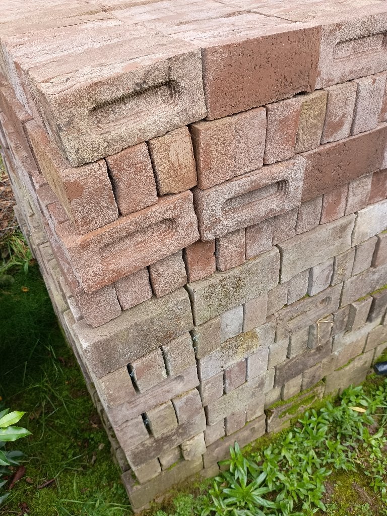Lot gevelstenen Vandersanden Java, Doe-het-zelf en Bouw, Metselstenen, Ophalen, Nieuw, Bakstenen