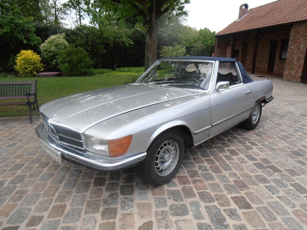 mercedes 280 sl cabrio 1975, Autos, Mercedes-Benz, Particulier, SL, Essence, Cabriolet, 2 portes, Boîte manuelle, Argent ou Gris