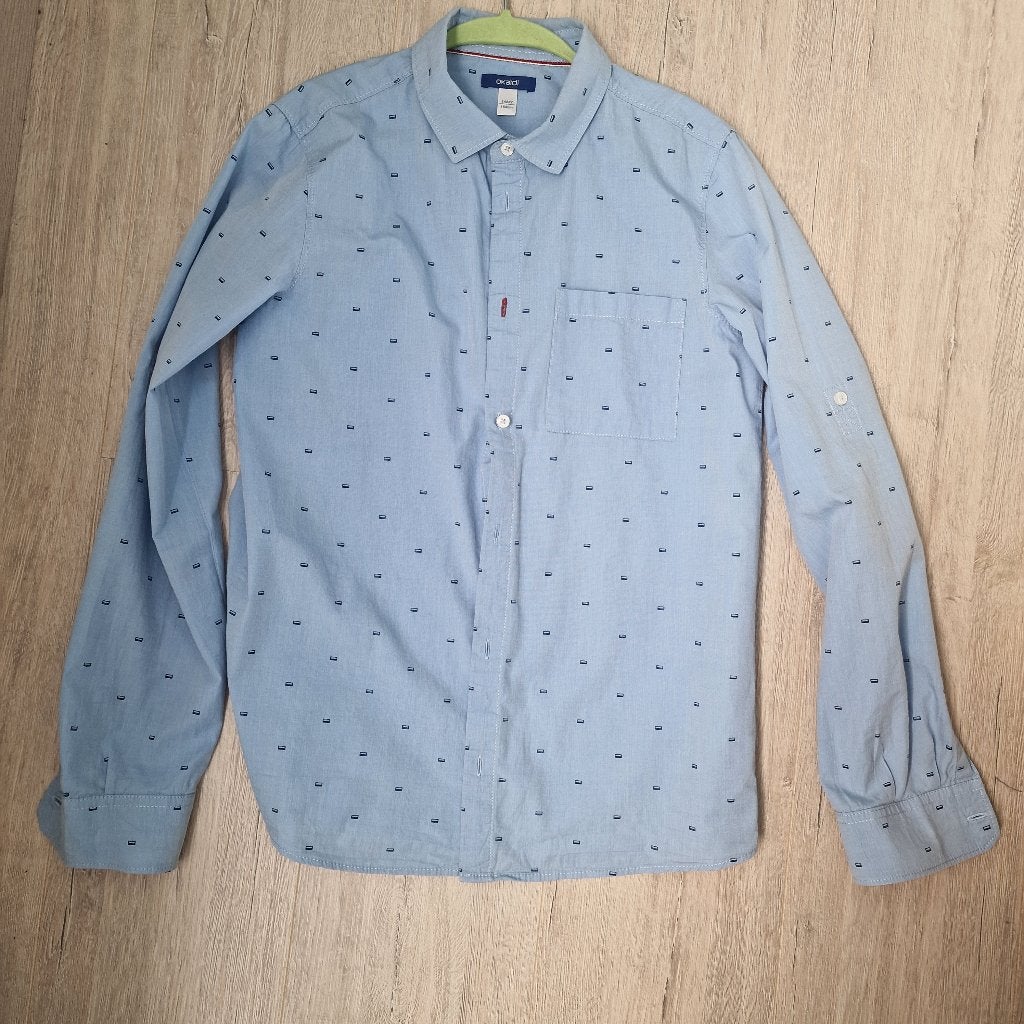 Lichtblauw hemd Okaïdi 164, Neuf, Garçon, Chemise ou Chemisier, Okaïdi