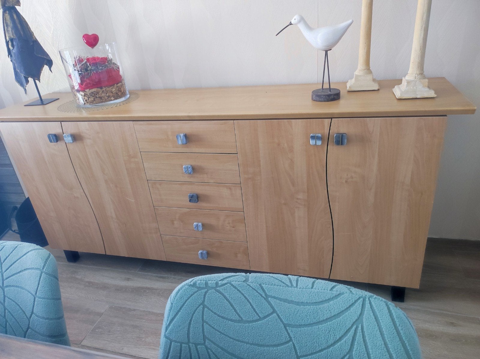 living kast, Huis en Inrichting, Ophalen, Gebruikt, Met lade(s), 200 cm of meer