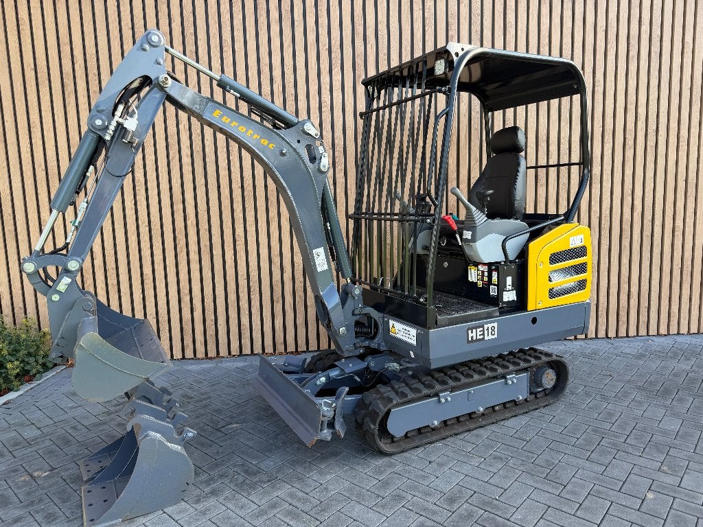 Eurotrac HE18 minigraver (bj2026), Ophalen, Graafmachine