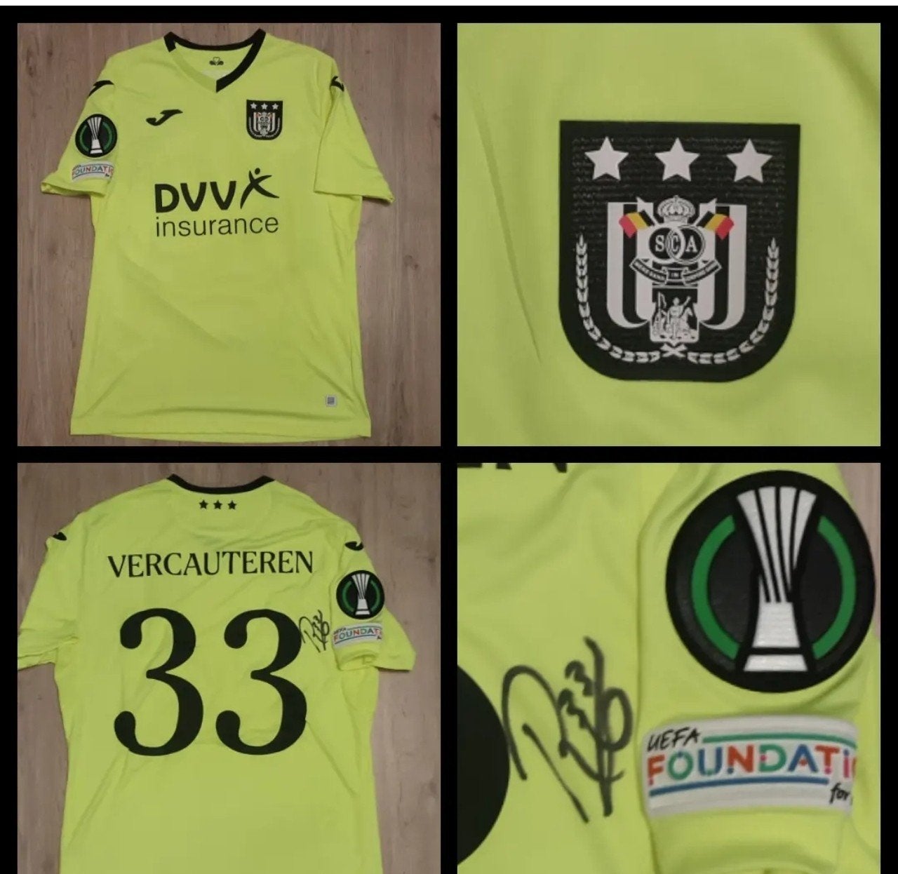 maillot conférence League RSC Anderlecht shirt, Sports & Fitness, Enlèvement ou Envoi, Maillot