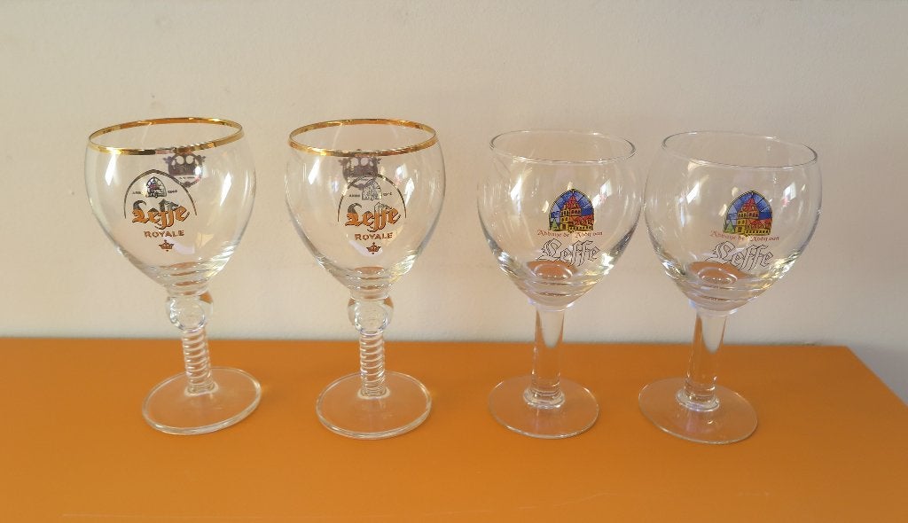 4 leffe glazen, nieuw, Verzamelen, Ophalen, Nieuw, Glas of Glazen, Leffe