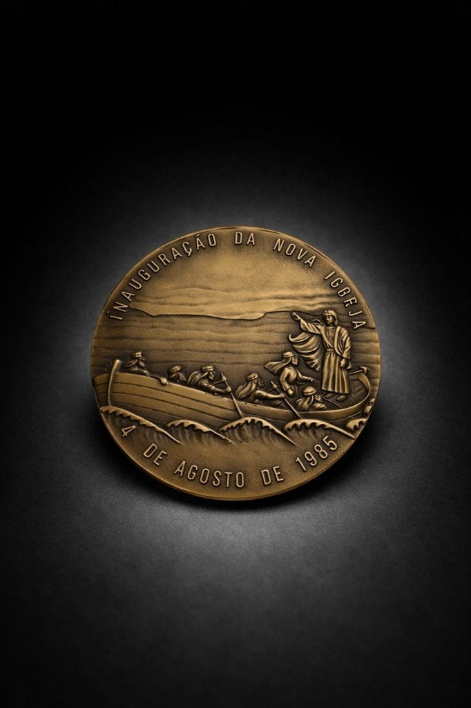 Portugese bronzen medaille, Ophalen, Brons