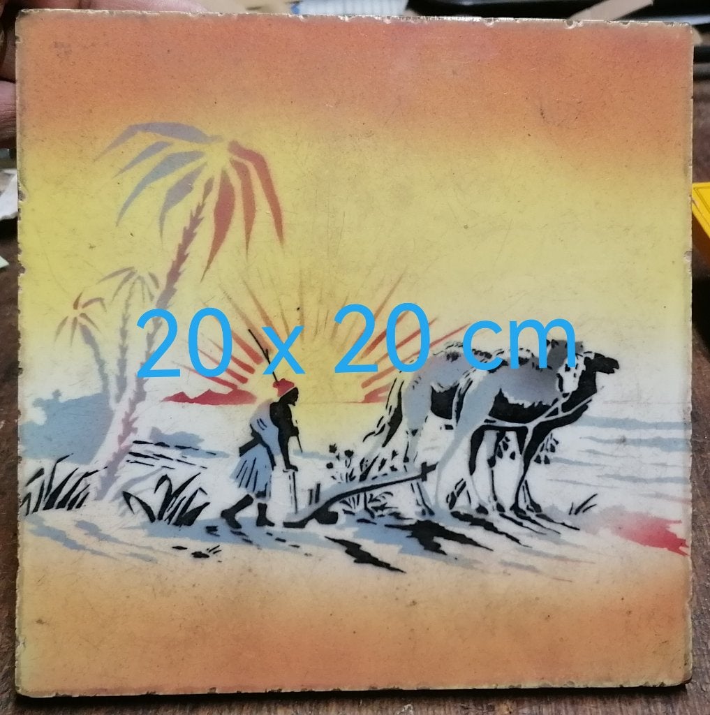 Oude keramische tegels Afrika, Antiek en Kunst, Verzenden