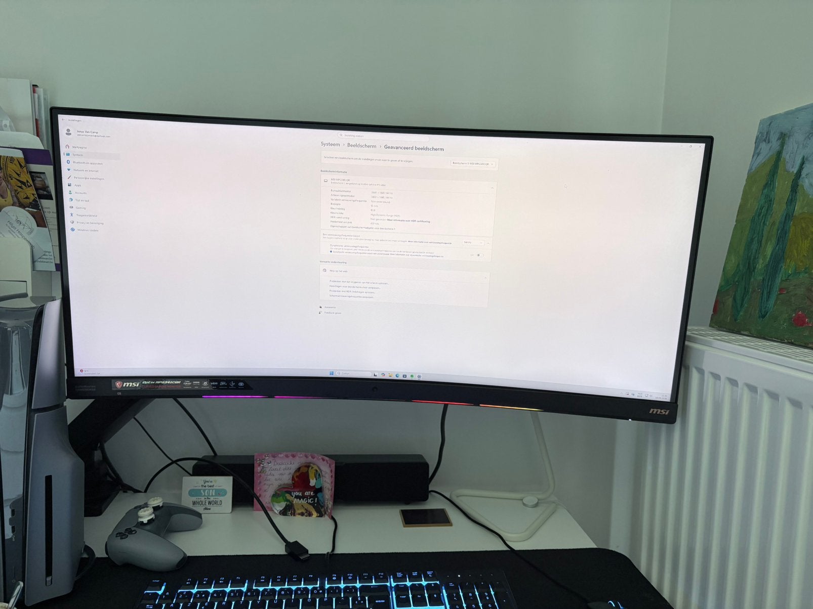 MSI Optix MPG341CQR monitor, Computers en Software, 101 t/m 150 Hz, Ingebouwde camera, Minder dan 1 ms, DisplayPort