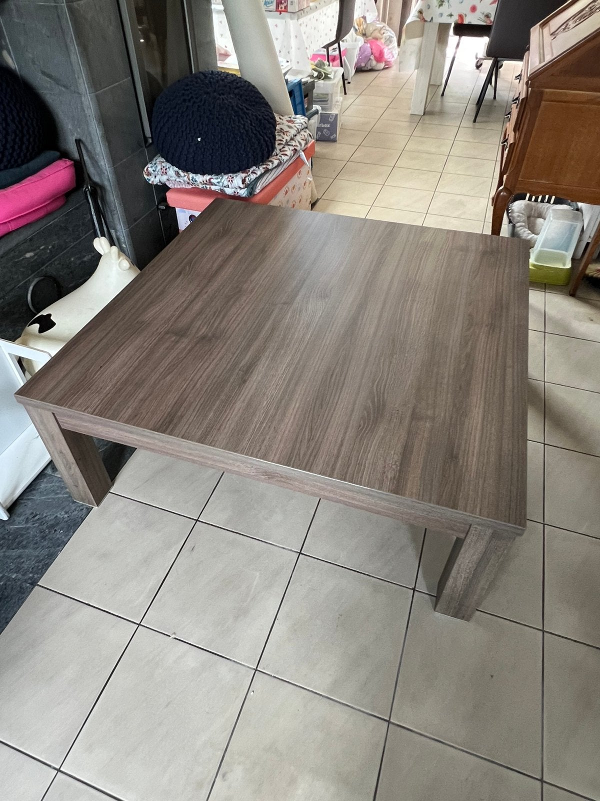 Salontafel 110x110cm, Huis en Inrichting, Ophalen, Vierkant, 5 – 50, Overige houtsoorten