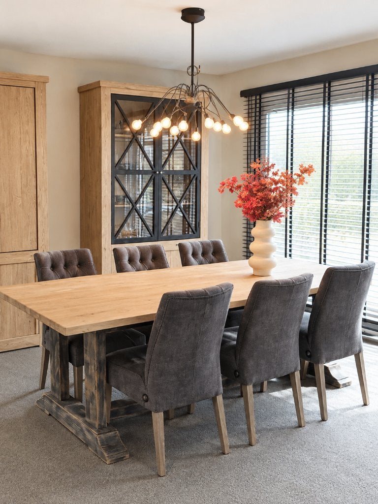 Eetkamer set, Ophalen, Zo goed als nieuw, Landelijk, 4 tot 6 stoelen