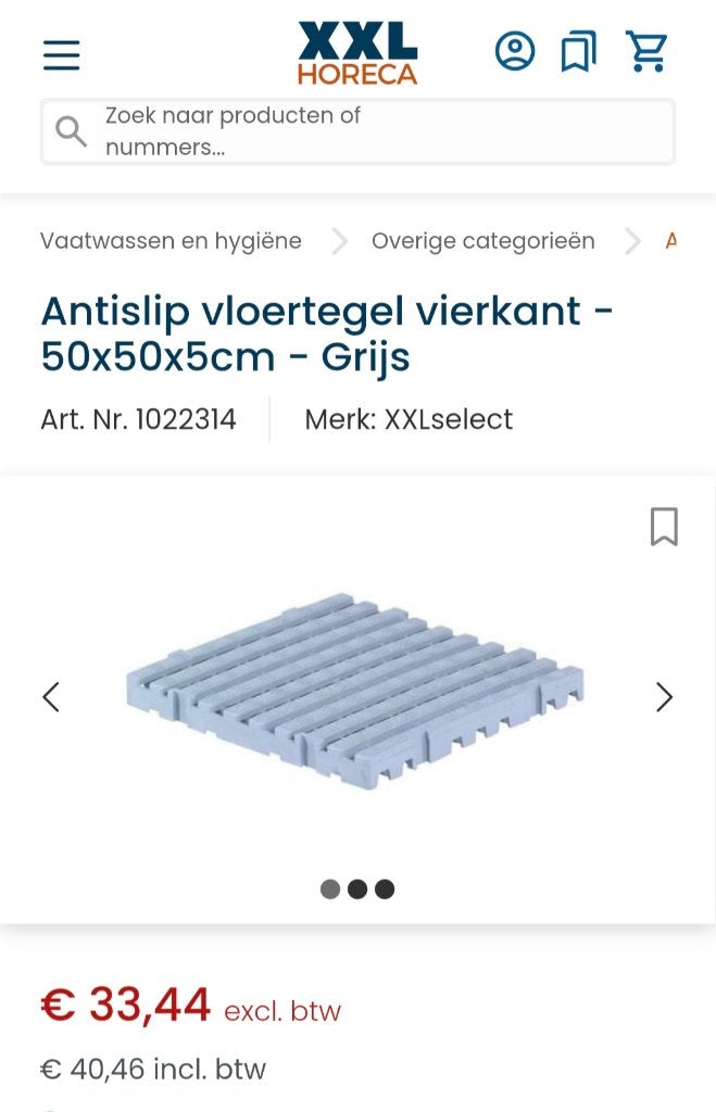 vloertegels pvc nieuw voor koelcel, diepvries enz, Ophalen, Nieuw zonder verpakking