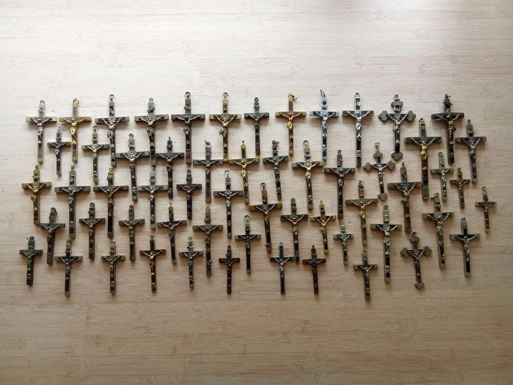 Kruisjes nonnen lot van 58 stuks., Verzamelen, Ophalen of Verzenden, Gebruikt, Christendom | Katholiek