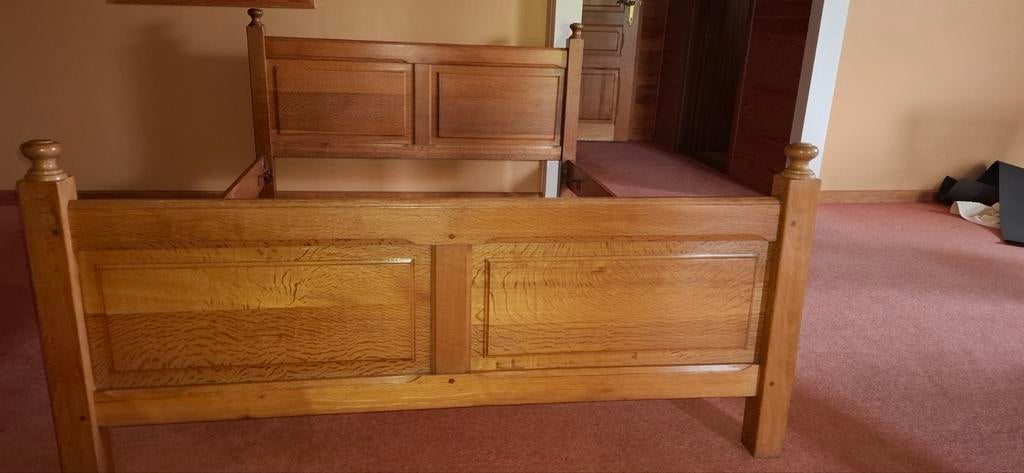 Eiken bed, Antiek en Kunst, Ophalen
