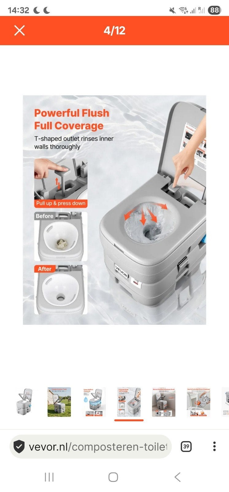 Camping WC - zoals nieuw, Enlèvement, Comme neuf