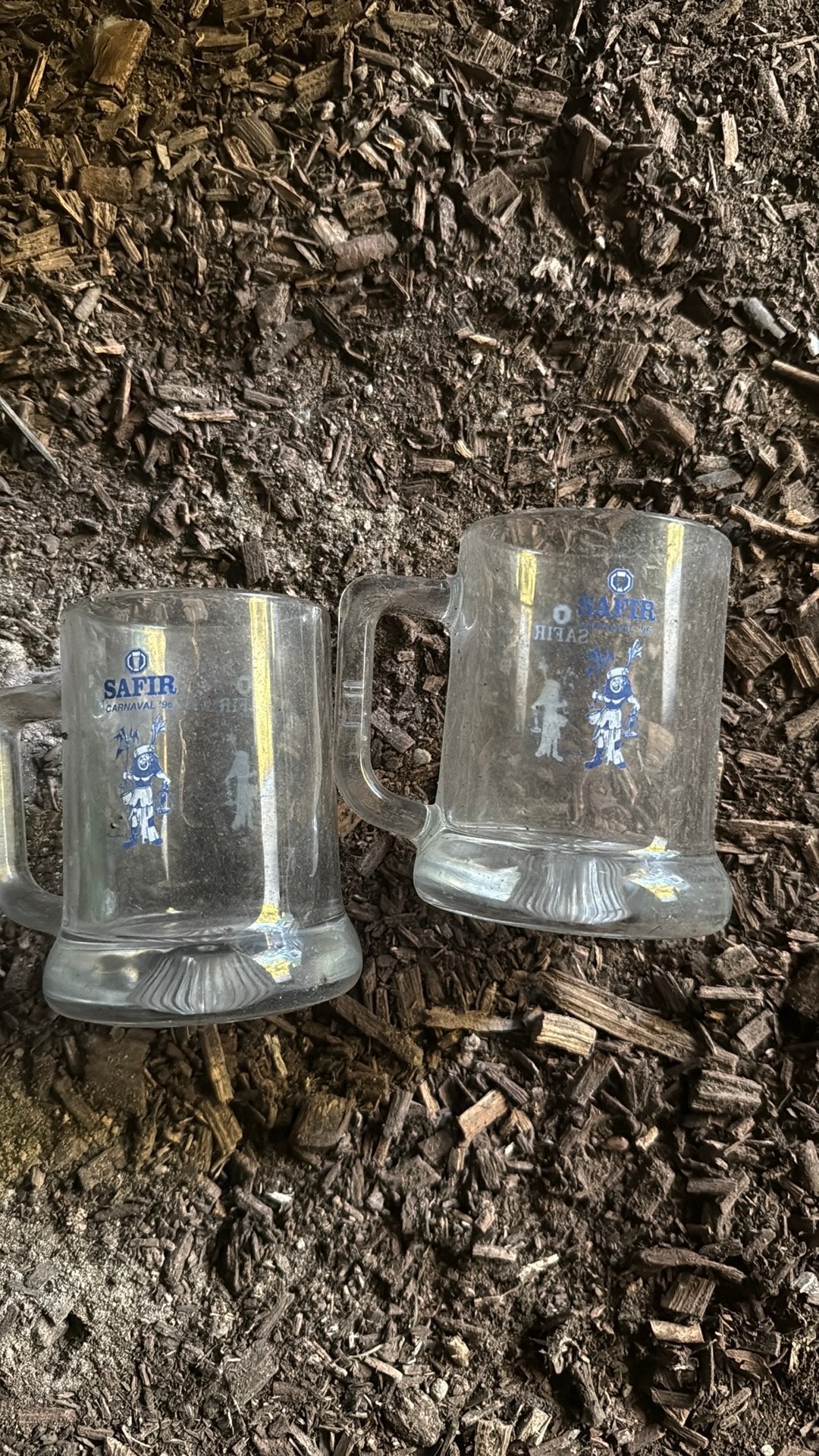 glazen SAFIR carnaval ‘96, Verzamelen, Ophalen, Gebruikt, Bierglas