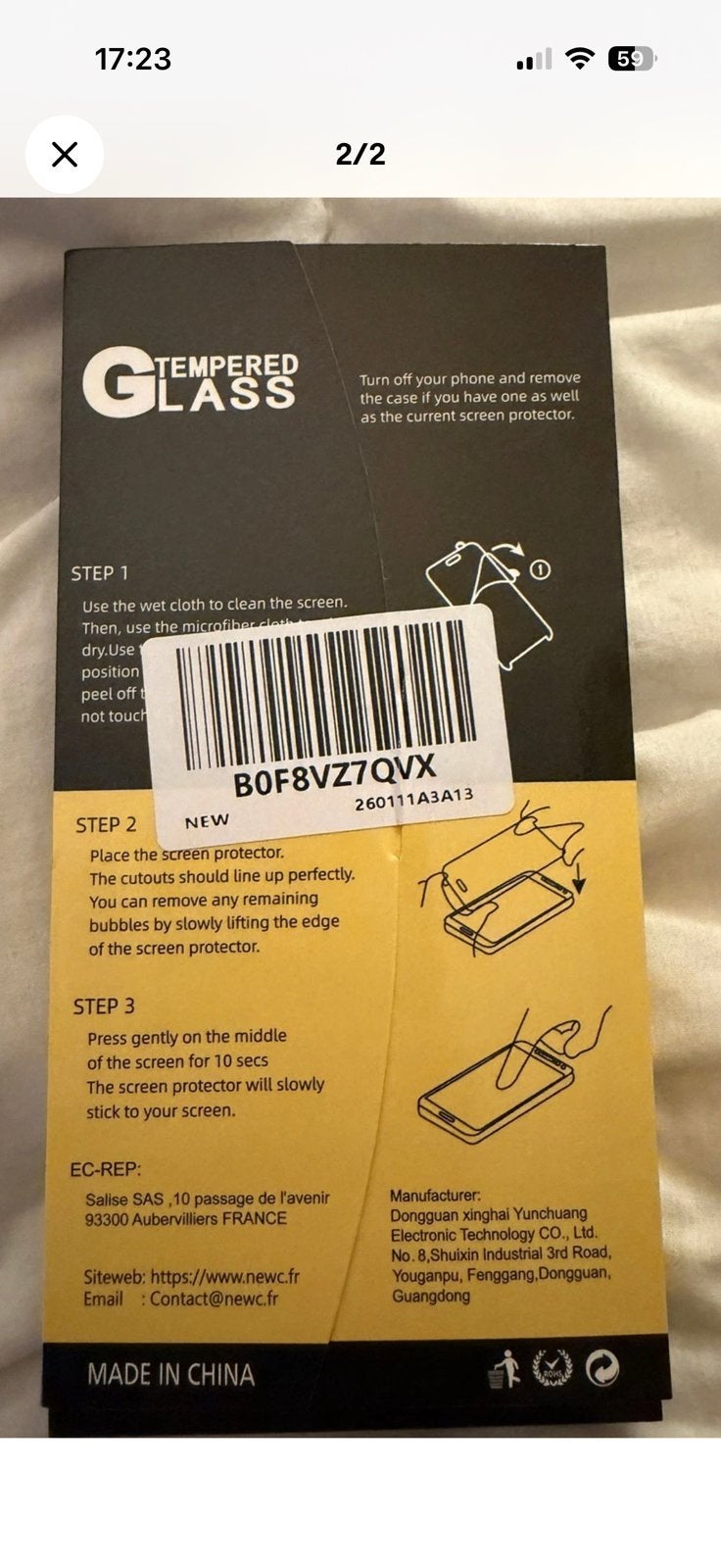 Vitre en verre trempé film protection ecran iphone, Télécoms, Neuf, Enlèvement ou Envoi, Protecteur d'écran, Protecteur d'écran inclus