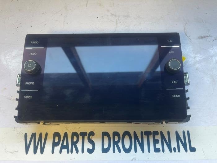 Display Multi Media regelunit van een Volkswagen T-Roc, Gebruikt, -, Volkswagen, -