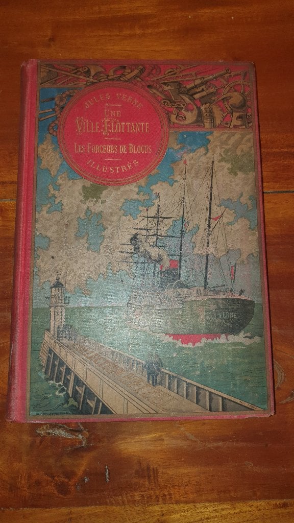 Jules Verne - Une Ville Flottante ... (+-1890) Hetzel, Enlèvement ou Envoi, Jules Verne